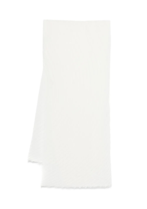 Issey Miyake pleated stole - White