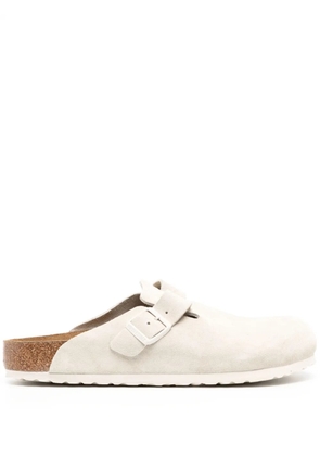 Birkenstock Boston Clog 'Suede-Antique White' - Neutrals