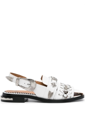 Toga Pulla embellished slingback sandals - White