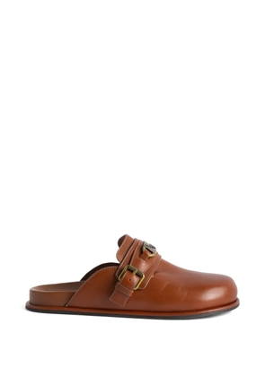 Zadig&Voltaire Angie Gourmette leather mule - Brown