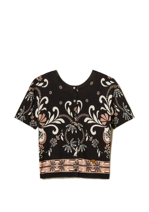 TWINSET foulard-print cardigan - Black