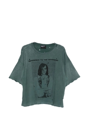 Enfants Riches Déprimés distressed graphic T-shirt - Green