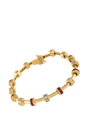 Charles Krypell diamond and ruby bracelet - Gold