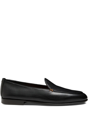 Santoni leather loafers - Black