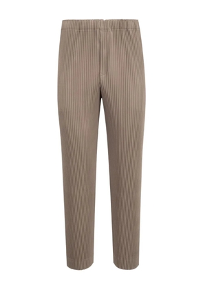 Issey Miyake pleated tailored trousers - Brown