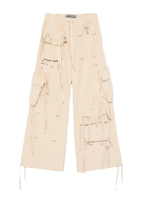 Reese Cooper corduroy wide-leg trousers - Neutrals