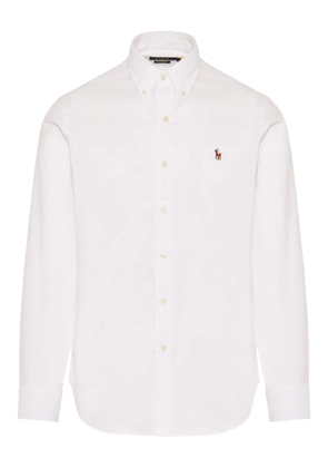 Polo Ralph Lauren long-sleeve logo-embroidered shirt - White