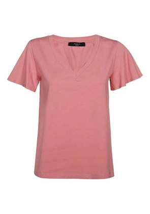 Weekend Max Mara V-neck flared-sleeve T-shirt - Pink