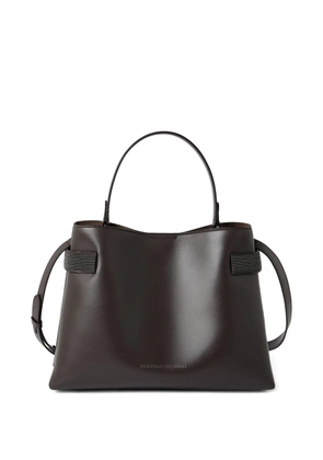 Brunello Cucinelli Essence leather tote bag - Brown