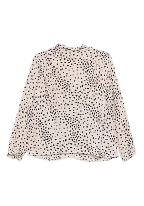 Ba&Sh Delphine spotted long-sleeve blouse - Neutrals