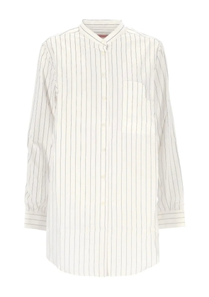CUANTICO pinstriped pocket shirt - White
