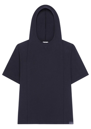 Courrèges hooded T-shirt - Black