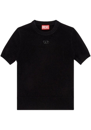 Diesel M-Arga logo-embroidered top - Black