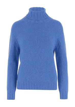 OLIVER LATTUGHI high-neck ribbed sweater - Blue