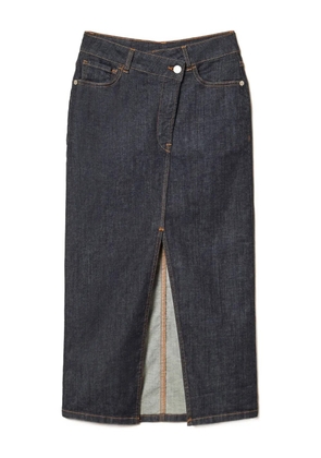 TWINSET slit midi skirt - Blue