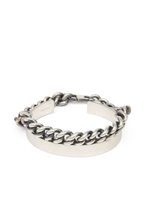 MM6 Maison Margiela curb-chain cuff bracelet - Silver