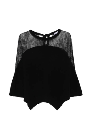 Valentino Garavani Pre-Owned 2000s lace-detail blouse - Black