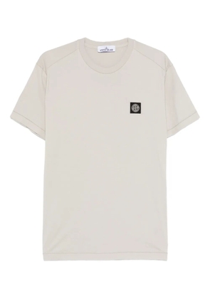 Stone Island logo-patch T-shirt - Neutrals