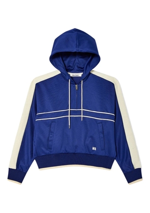 Wales Bonner logo hoodie - Blue