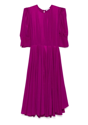 Parlor metallic-effect midi dress - Pink