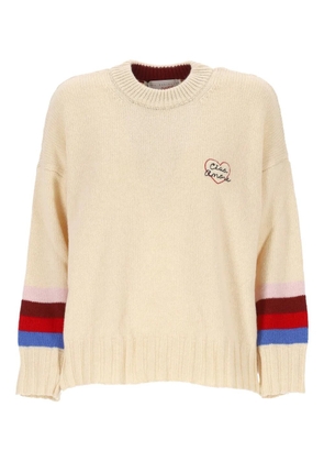 Giada Benincasa crew-neck striped sweater - Neutrals