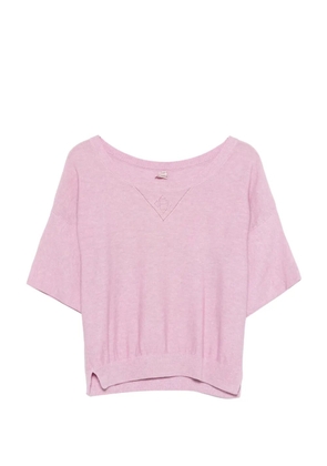 Hermès Pre-Owned 2010s short-sleeve sweater - Pink