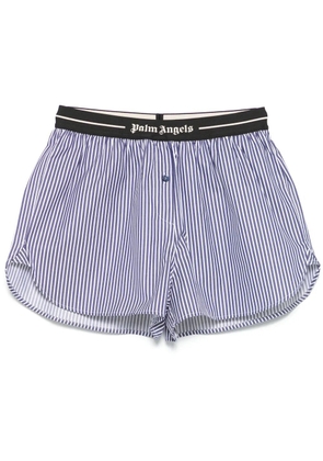 Palm Angels striped shorts - Blue