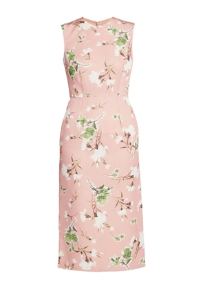 ERDEM floral-print midi dress - Pink