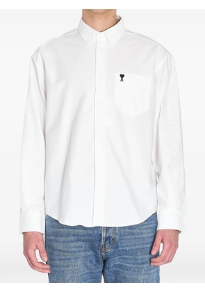AMI Paris Ami de Coeur button-down pocket shirt - White