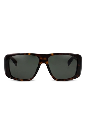 Saint Laurent Eyewear rectangle-frame sunglasses - Brown