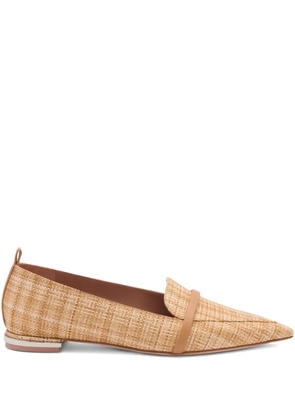 Malone Souliers Dora raffia loafers - Neutrals