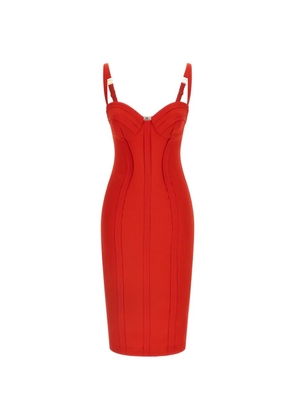 Elisabetta Franchi bustier midi dress - Red