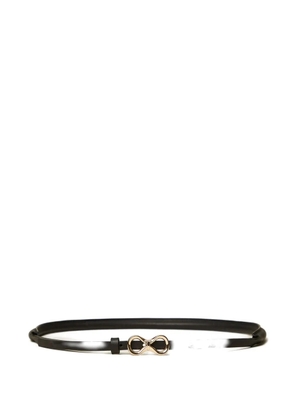 TWINSET logo-buckle leather belt - Black