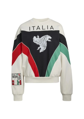 adidas Italia Coppa del Mundo graphic crew-neck sweatshirt - Neutrals