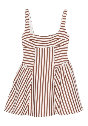 Cult Gaia striped mini dress - White