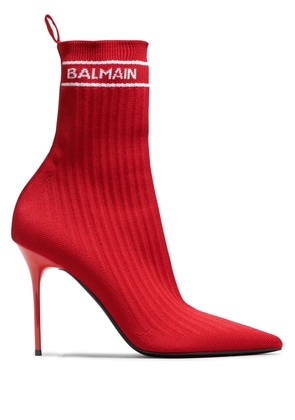 Balmain Skye 95mm ankle boots - Red