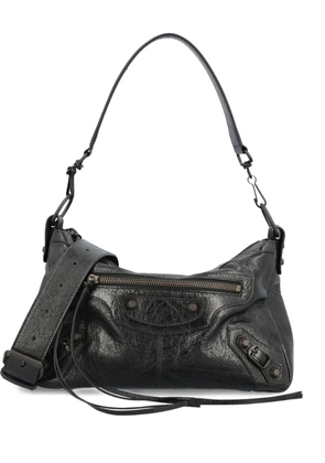 Balenciaga small Le City Moto leather shoulder bag - Black