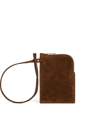 Yu Mei Greta zip clutch bag - Brown
