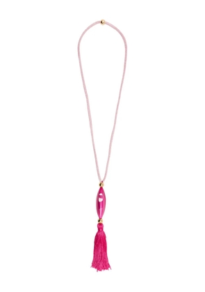 Emporio Armani tassel-detailing necklace - Pink