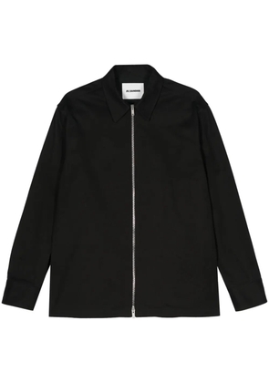 Jil Sander zip-up shirt jacket - Black