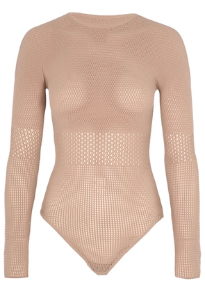 Wolford Mosaic Net bodysuit - Neutrals
