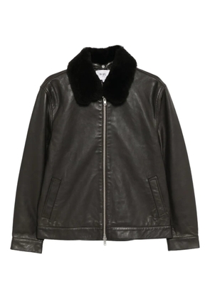 Wax London Kendal leather jacket - Brown