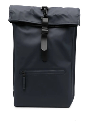 Rains roll-top buckled backpack - Blue