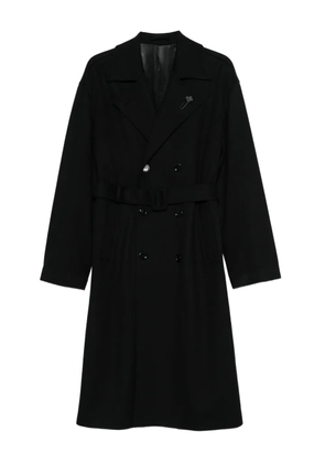 Lardini double-breasted coat - Black