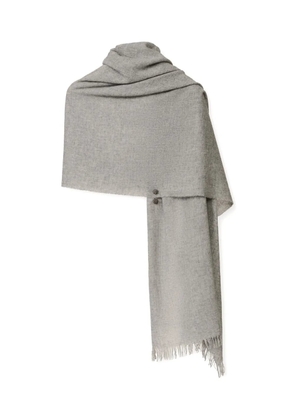 Fabiana Filippi button-detailed wool scarf - Grey