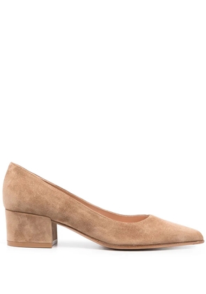 Gianvito Rossi Piper 45mm suede pumps - Neutrals