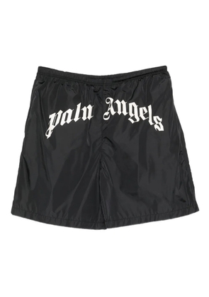 Palm Angels logo-print swim shorts - Black