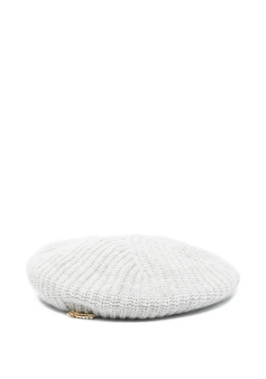 Vivetta ribbed-knit embellished beret - Grey
