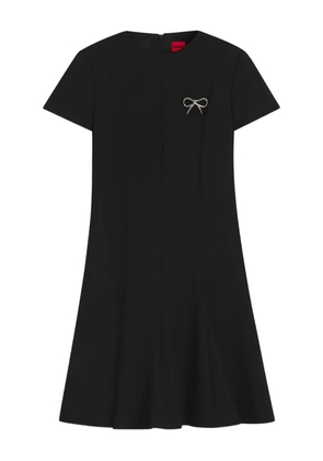 HUGO bow-detail mini dress - Black