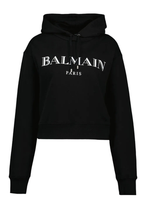 Balmain logo-print hoodie - Black